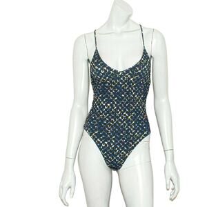 DOS GARDENIAS Size 2 Signature One Piece Swimsuit Galaxy Print